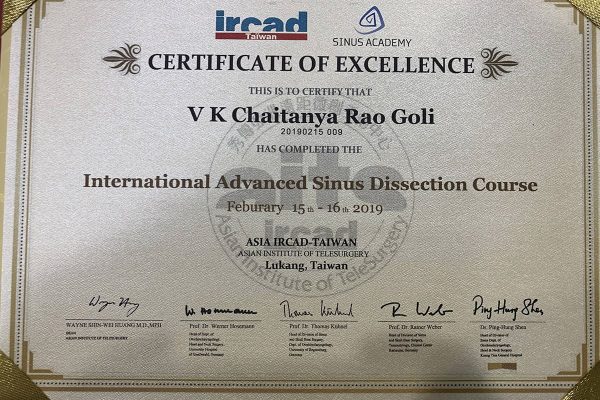 Best ent doctor hyderabad | Dr.GVK Chaitanya Rao